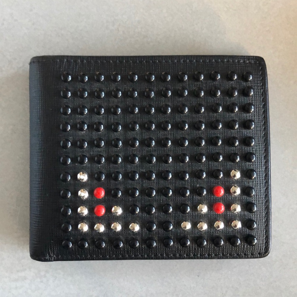 FENDI Studded Leather Wallet
